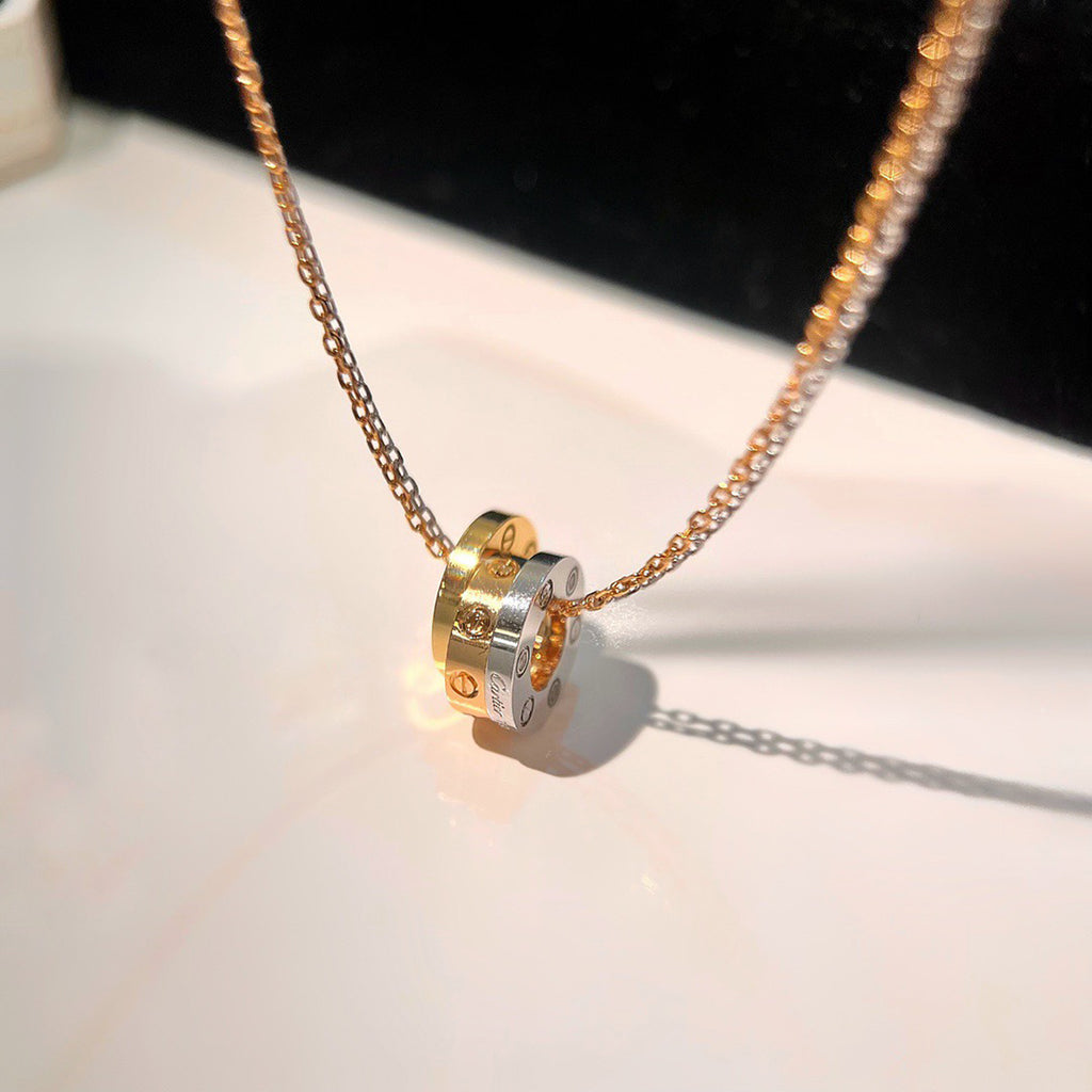 [Luxe Jewelry]LOVE 6 DIAMOND PENDANT NECKLACE