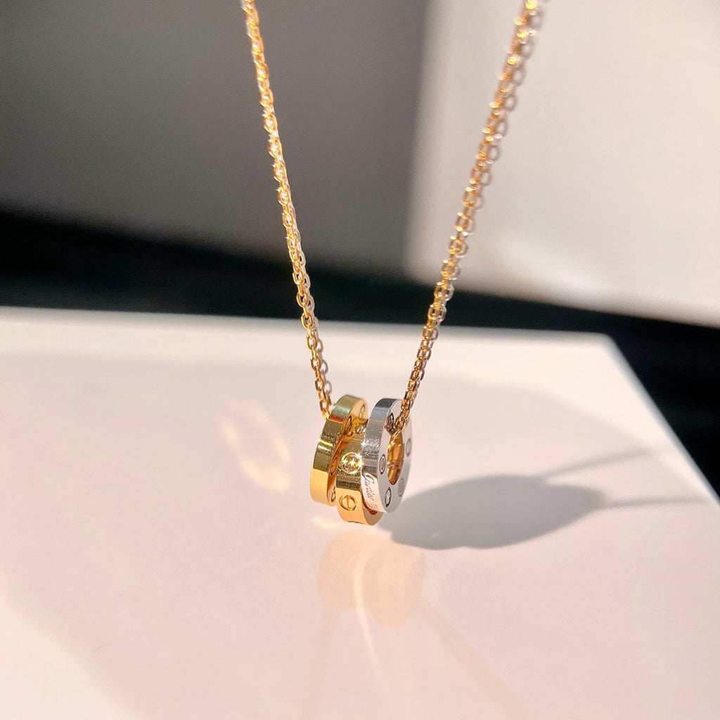[Luxe Jewelry]LOVE 6 DIAMOND PENDANT NECKLACE