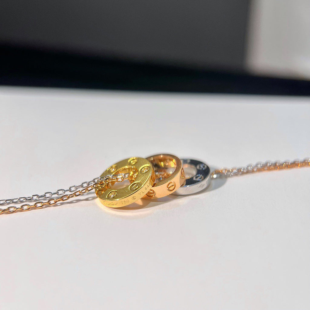[Luxe Jewelry]LOVE 6 DIAMOND PENDANT NECKLACE