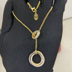 [Luxe Jewelry]TRINITY DIAMONDS NECKLACE