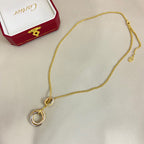 [Luxe Jewelry]TRINITY DIAMONDS NECKLACE