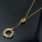 [Luxe Jewelry]TRINITY DIAMONDS NECKLACE