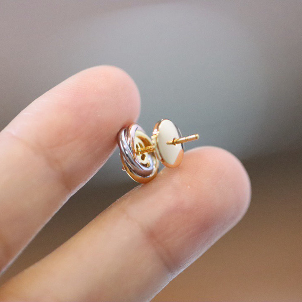 [Luxe Jewelry]TRINITY STUD DIAMOND EARRINGS
