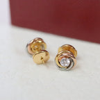 [Luxe Jewelry]TRINITY STUD DIAMOND EARRINGS