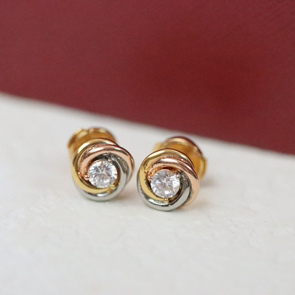 [Luxe Jewelry]TRINITY STUD DIAMOND EARRINGS