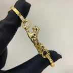 [Luxe Jewelry]PANTHERE HALF DIAMOND ON CHAIN BRACELET