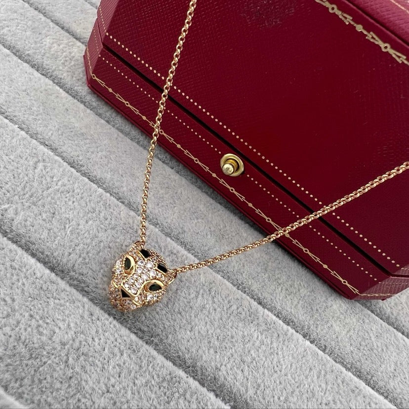 [Luxe Jewelry]PANTHERE FULL DIAMOND NECKLACE