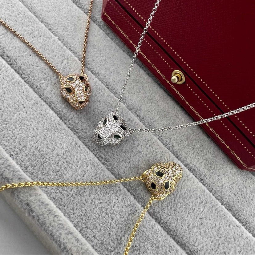 [Luxe Jewelry]PANTHERE FULL DIAMOND NECKLACE