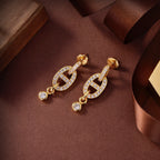[Luxe]Boucles d'oreilles HM Chaine Diamant