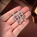 [Luxe]Boucles d'oreilles HM Chaine Diamant