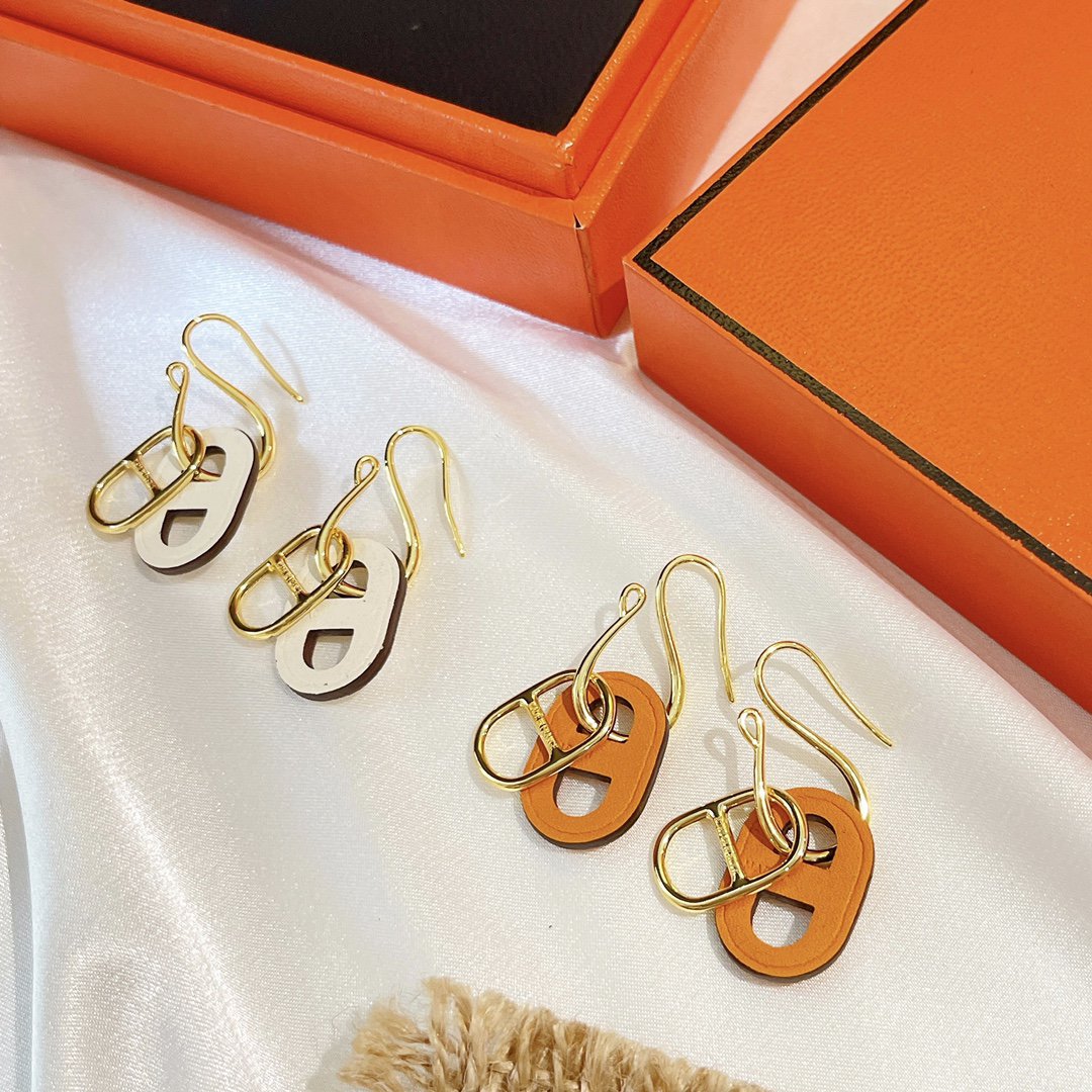 [Luxe]Boucles d'oreilles HM O'MAILLON en or