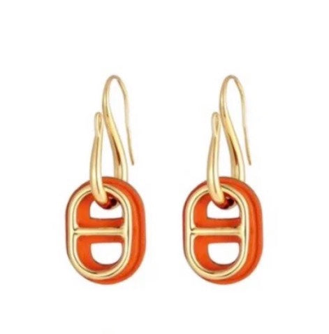 [Luxe]Boucles d'oreilles HM O'MAILLON en or