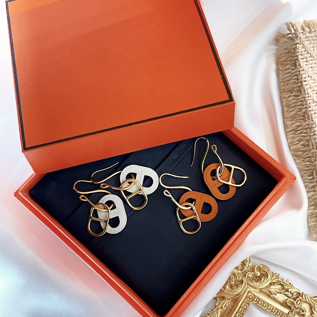 [Luxe]Boucles d'oreilles HM O'MAILLON en or