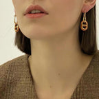 [Luxe]Boucles d'oreilles HM O'MAILLON en or