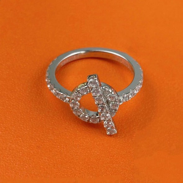 [Luxe]BAGUE ECHAPPEE ARGENT DIAMANT