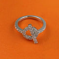 [Luxe]BAGUE ECHAPPEE ARGENT DIAMANT