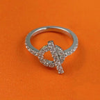 [Luxe]BAGUE ECHAPPEE ARGENT DIAMANT