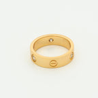 [Luxe]LOVE RING 5.5MM 3 DIAMONDS PINK GOLD