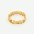 [Luxe]LOVE RING 4MM 1 DIAMOND PINK GOLD