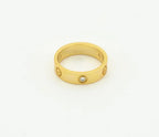 [Luxe]LOVE RING 4MM 1 DIAMOND GOLD