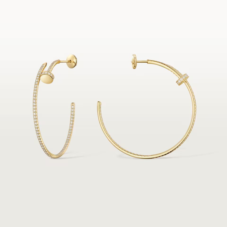 [Luxe Jewelry]JUSTE FULL DIAMOND LARGE EARRINGS