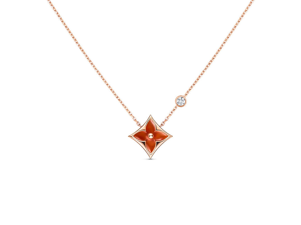 [Luxe] COLLIER ÉTOILE OR ROSE 1 DIAMANT