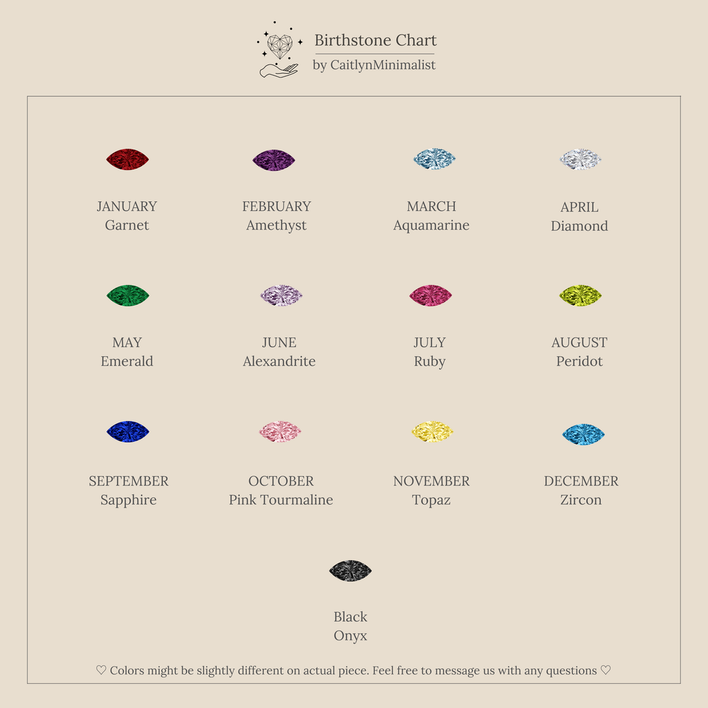 Duo Marquise Birthstone Ring