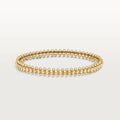 [LUXE] CLASH & Clover Laser 5-Motif & LOVE Brushed Bracelet Stack Set
