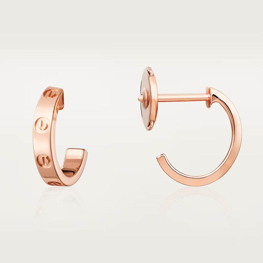 [Luxe Jewelry]LOVE EARRINGS 2.65 MM NO DIAMOND SMALL