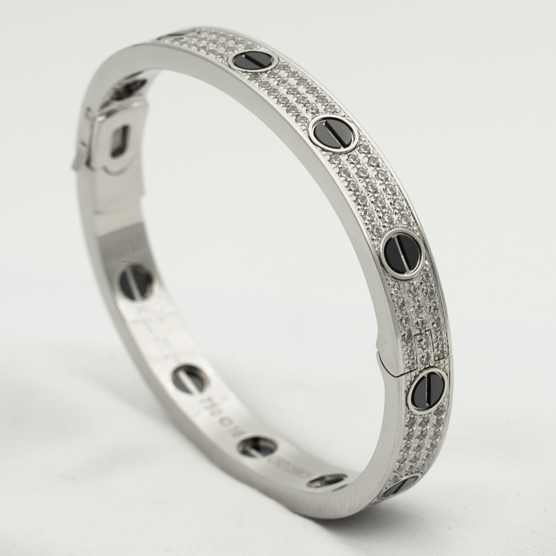 [Luxe]LOVE BRACELET 6.1MM DIAMOND-PAVED CERAMIC