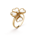 [Luxe]SWEET CLOVER WHITE MOP RING