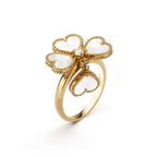[Luxe]SWEET CLOVER WHITE MOP RING