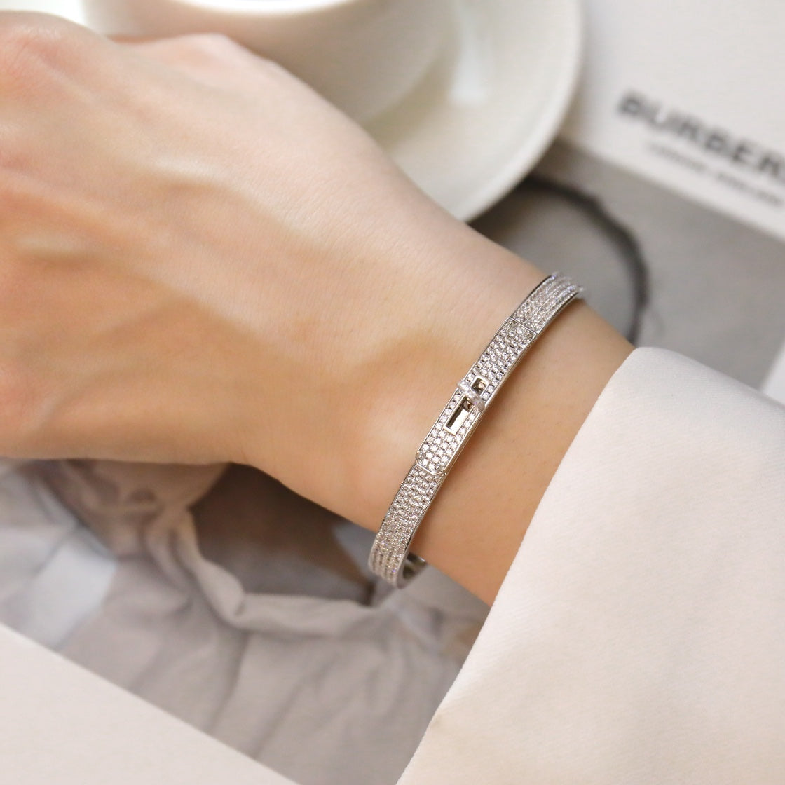 [Luxe]BRACELET KELLY PAVÉ DIAMANTS 