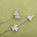 [Luxe]FRIVOLE SILVER 9 FLOWERS NECKLACE