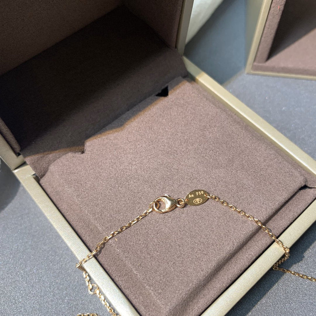 [Luxe]COLLIER JEUX DE DIAMANTS OR ROSE