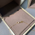 [Luxe]COLLIER JEUX DE DIAMANTS OR ROSE