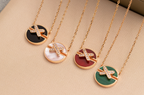 [Luxe]COLLIER JEUX DE DIAMANTS OR ROSE