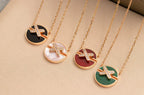 [Luxe]COLLIER JEUX DE DIAMANTS OR ROSE