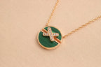[Luxe]COLLIER JEUX DE DIAMANTS OR ROSE