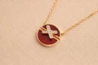 [Luxe]COLLIER JEUX DE DIAMANTS OR ROSE