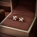 [Luxe]JEUX DE BOUCLES D'OREILLES DIAMANT OR