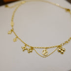 [Luxe]ブルーミング サプル ネックレス 真鍮