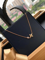 [Luxe]PENDENTIF BLOSSOM OR ROSE ET DIAMANT