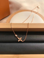 [Luxe]PENDENTIF BLOSSOM OR ROSE ET DIAMANT