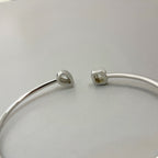 [LUXE]JONC FLEX MY TWIN TOI & MOI SILVER DIAMOND BRACELET