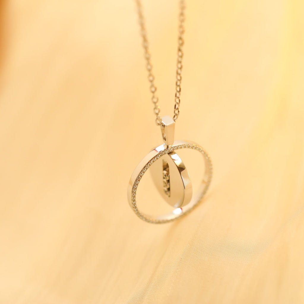 [LUXE]LUCKY MOVE MM SILVER DIAMOND NECKLACE