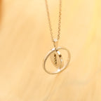 [LUXE]LUCKY MOVE MM SILVER DIAMOND NECKLACE