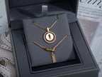 [LUXE]LUCKY MOVE PM NECKLACE PINK GOLD DIAMOND