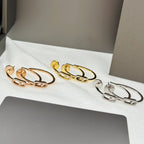 [LUXE]CREOLES MOVE UNO PM DIAMOND EARRINGS
