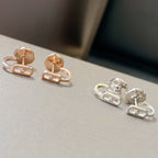 [LUXE]CREOLES MOVE UNO MINI 1 DIAMOND EARRINGS